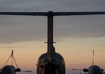Will Rogers Air National Guard Base: MC-12W at Sunrise