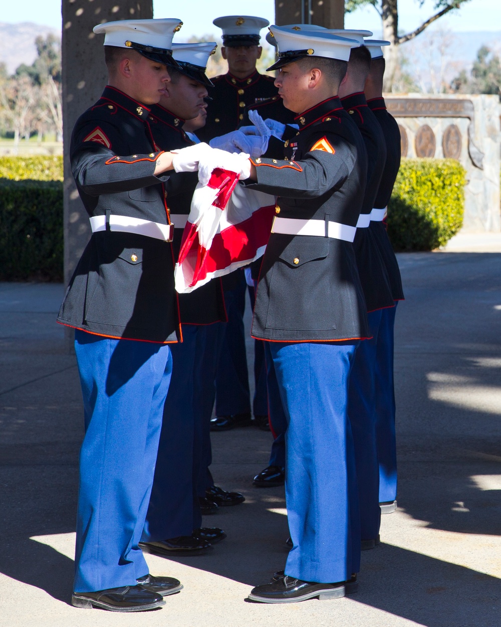 Marines participate in Riverside funerals