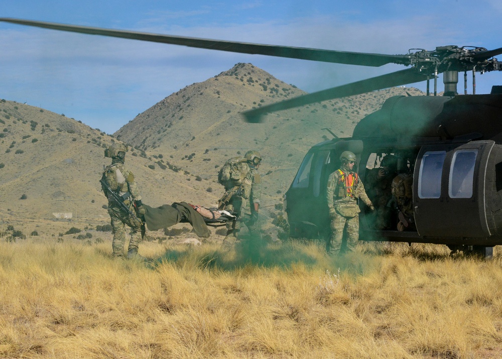 Pararescue students put through final paces in joint exercises with Army