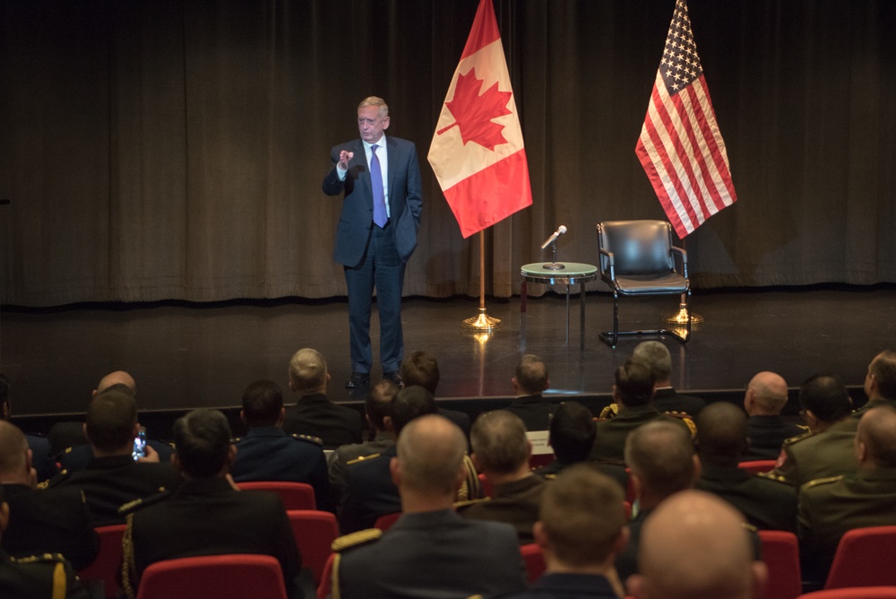 SD speaks to defense attachés at Canadian Embassy