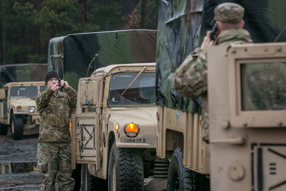 U.S. Army Europe: Delta Co. 82nd BEB Convoys To Allied Spirit VIII