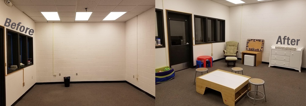 28th SFS Airmen develop new Little Defender’s Den family room