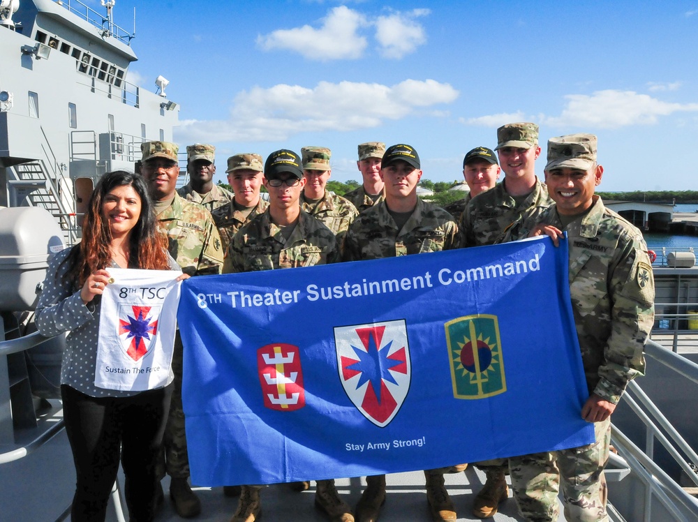 Cancinos, Mansker visit 8th Theater Sustainment Command