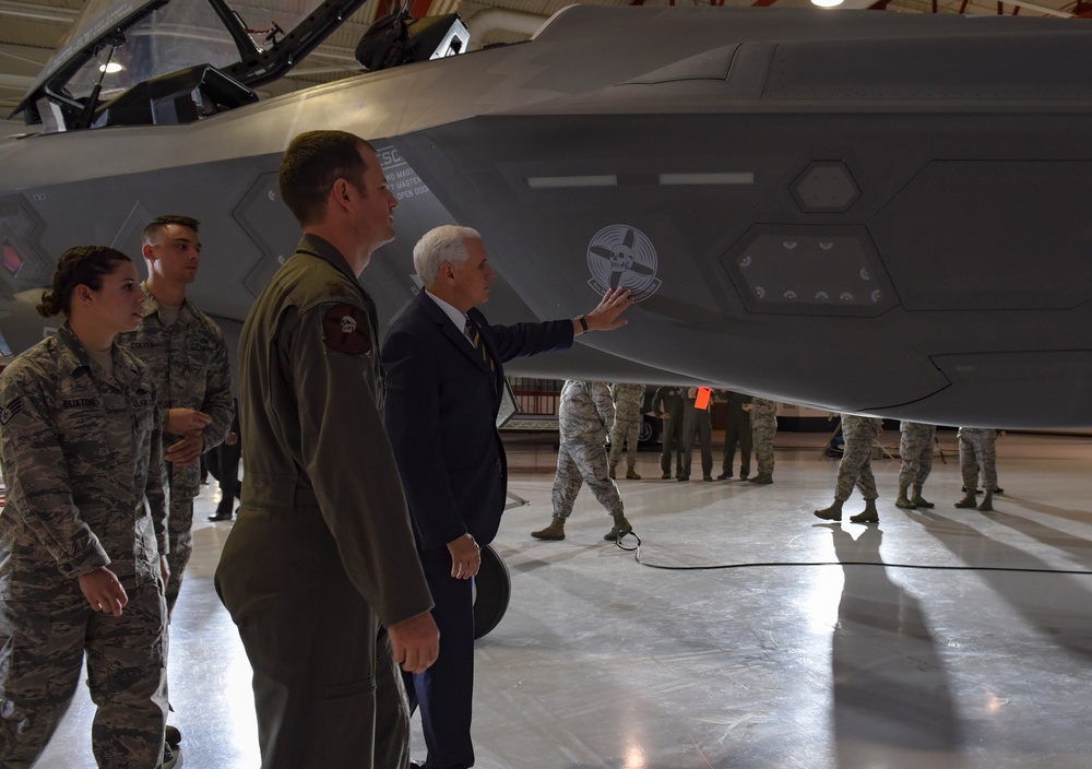 Vice President Mike Pence visits Nellis AFB
