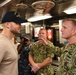 Master Chief Petty Officer of the Navy Steven S. Giordano and Tim Tebow visit USS Chung-Hoon (DDG 93)