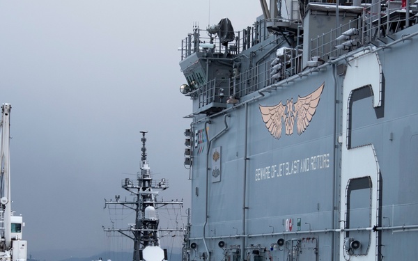 BHR Sailors return from conducting morning colors