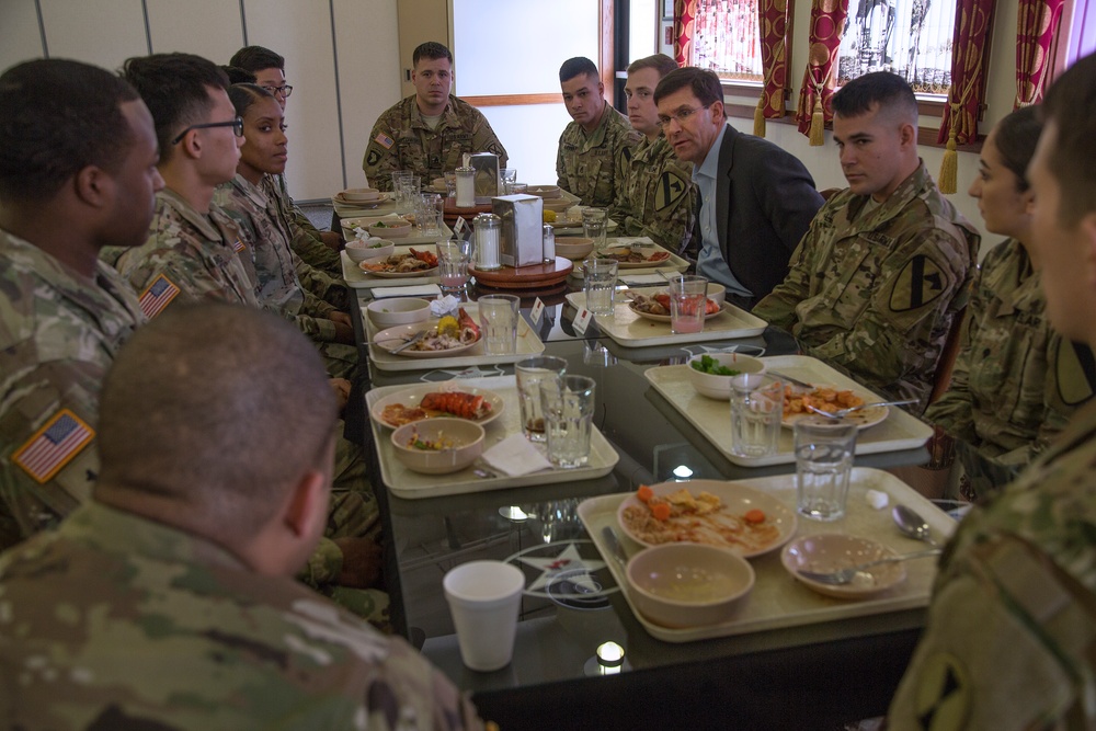 Secretary of the Army Mark T. Esper visit to South Korea