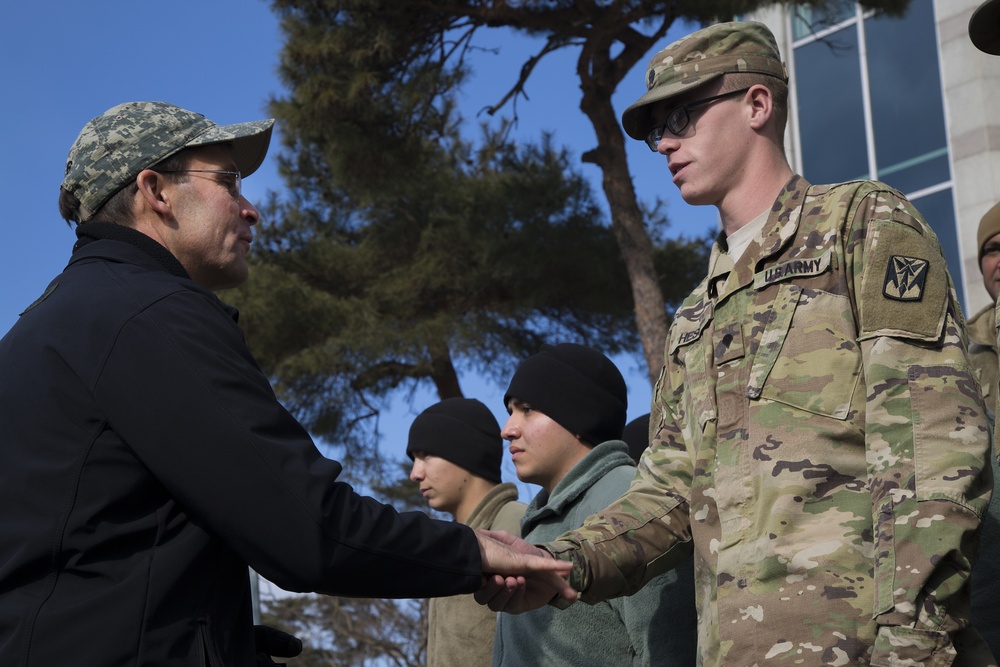 Secretary of the Army Mark T. Esper visit to South Korea