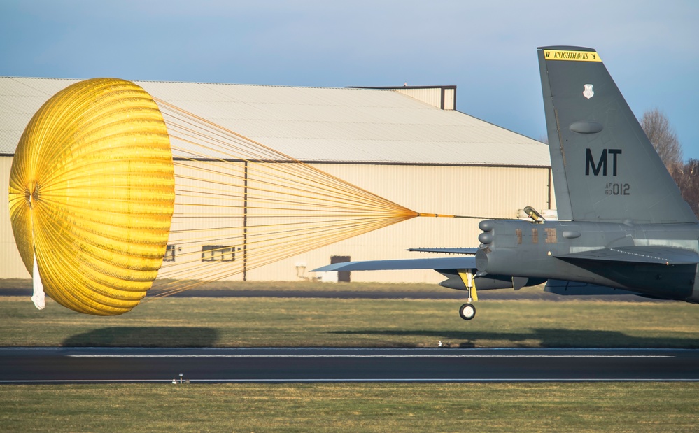 Bombers arrive in UK