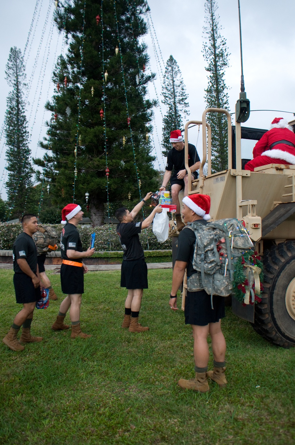 ‘Wolfpack’ holds Christmas ruck for children