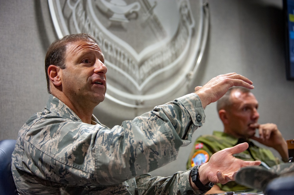 Norwegian Chief Master Sergeant of the Air Force visits Barnes Center