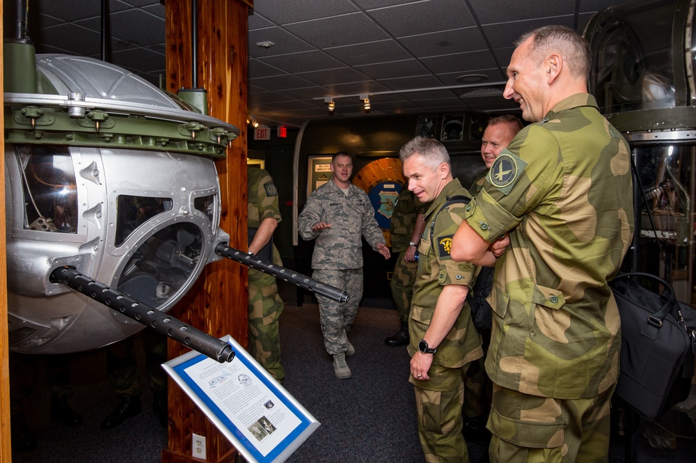 Norwegian Chief Master Sergeant of the Air Force visits Barnes Center