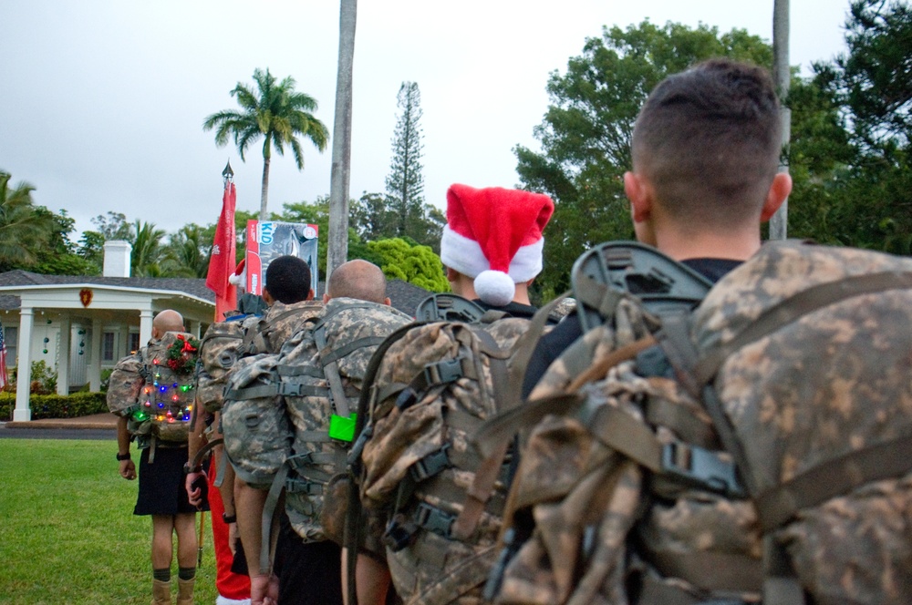 ‘Wolfpack’ holds Christmas ruck for children