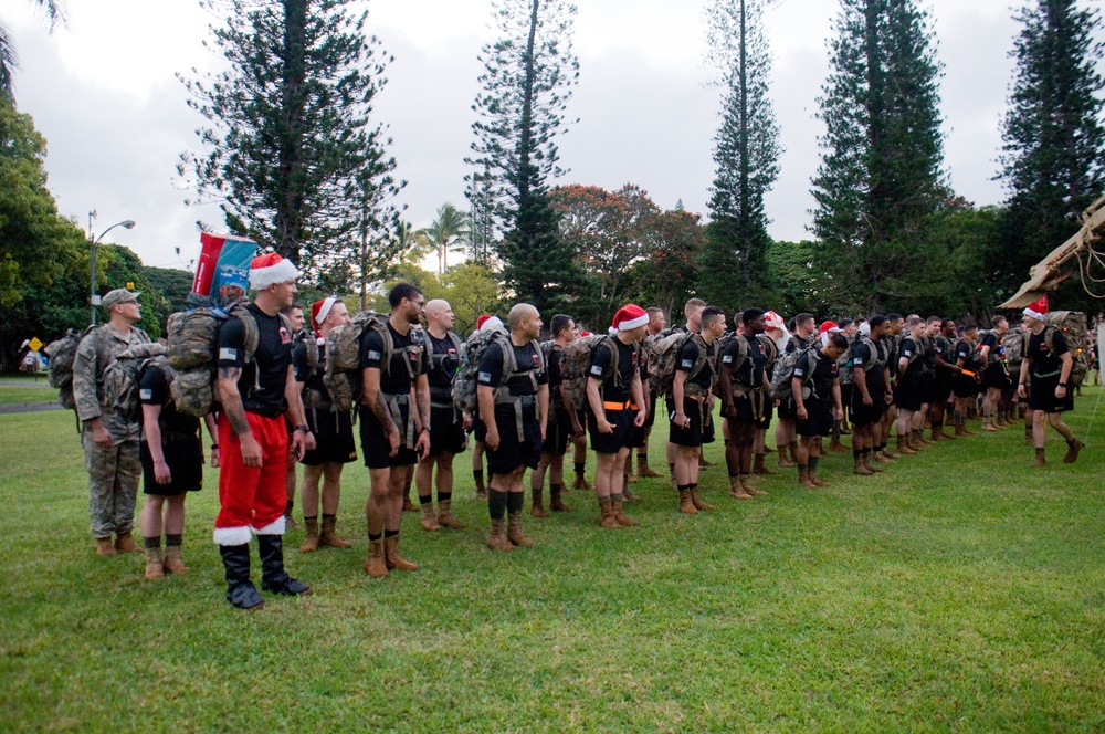 ‘Wolfpack’ holds Christmas ruck for children