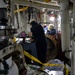 BLR engineers and SRF workers maintain integrity of ship's engineroom equipment.