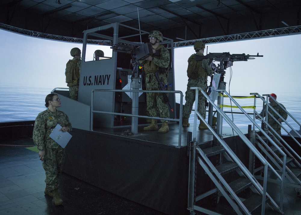 U.S. Navy Sailors Assigned To Coastal Riverine Group 1 Train In Guam