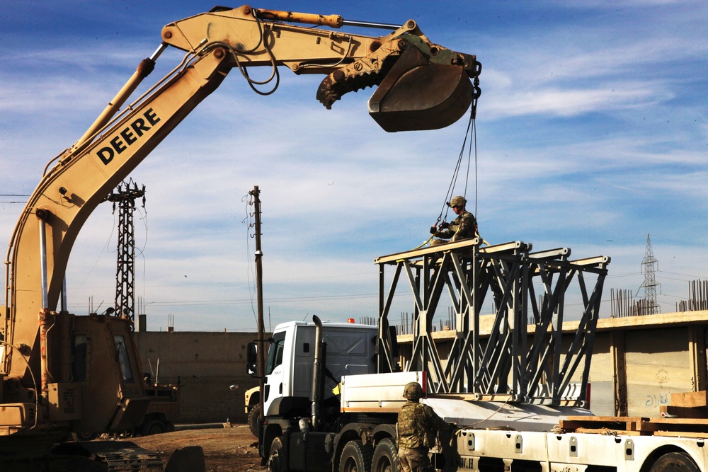 OIR Engineer Raqqah Bridge Builder
