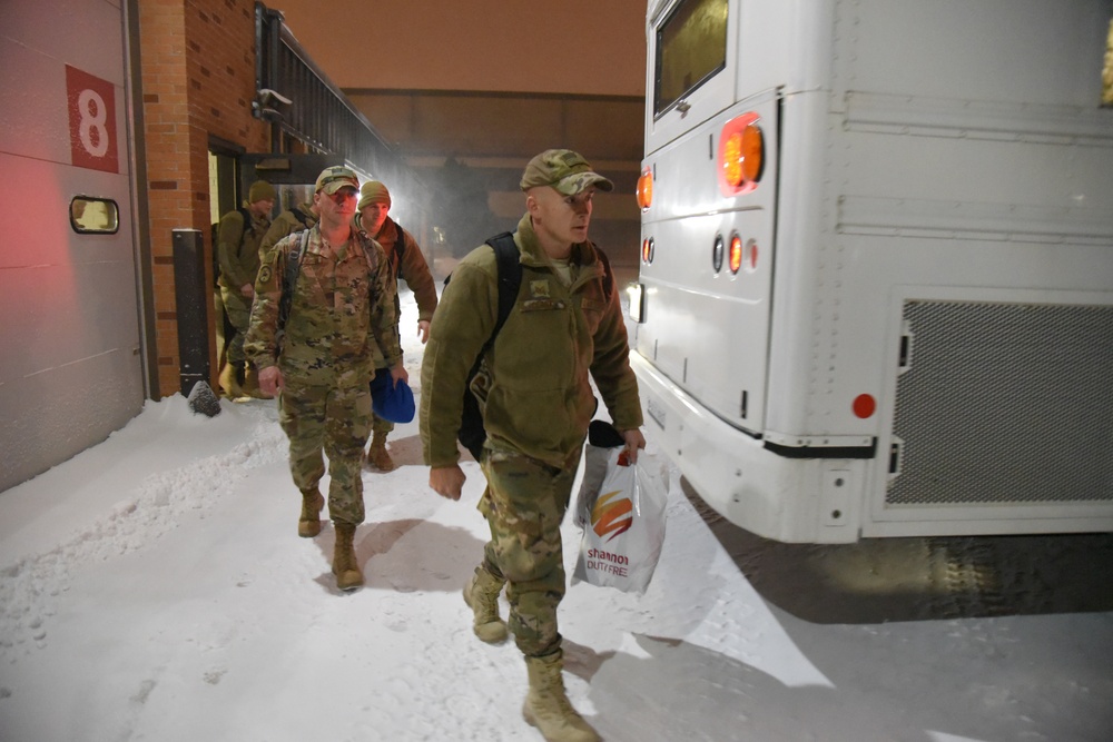 119th Civil Engineer Squadron members return from southwest Asia