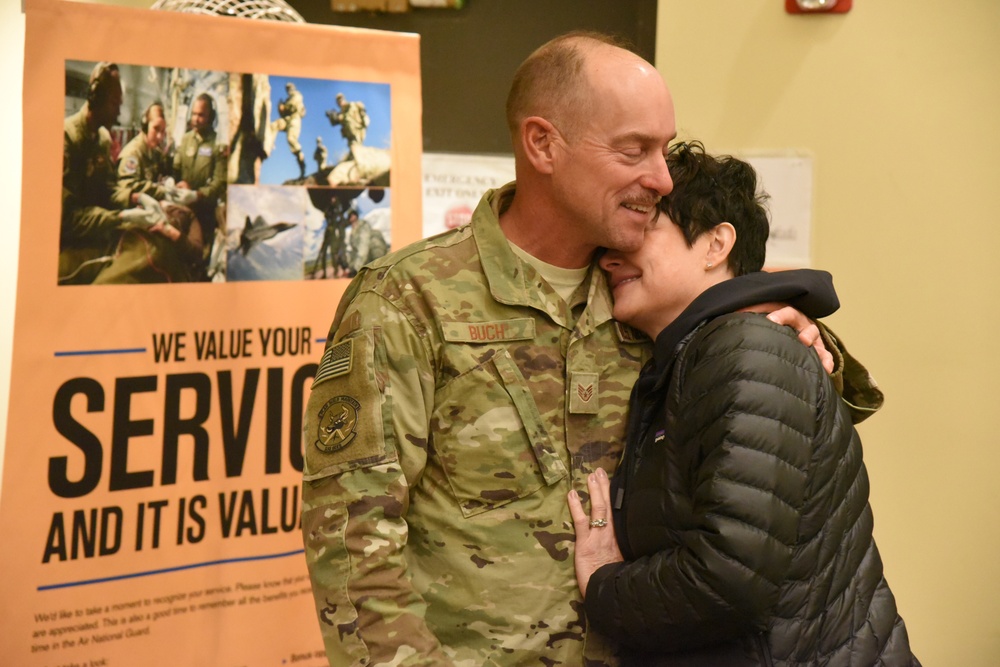 119th Civil Engineer Squadron members return from southwest Asia