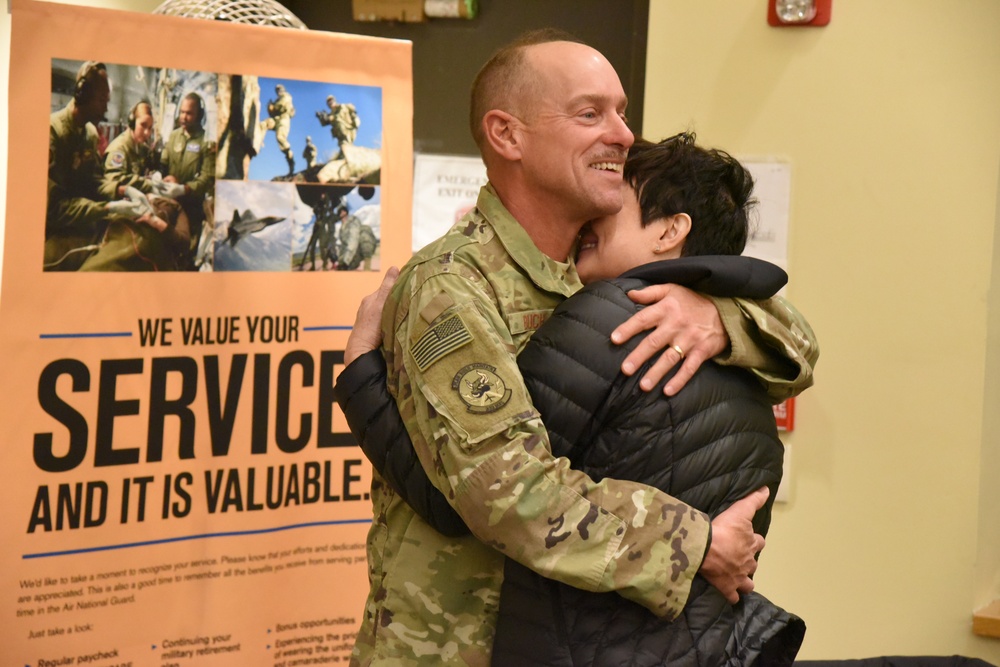 119th Civil Engineer Squadron members return from southwest Asia