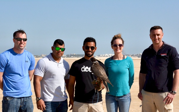 Kuwait Veterinarian Branch Chief visits local Falconer