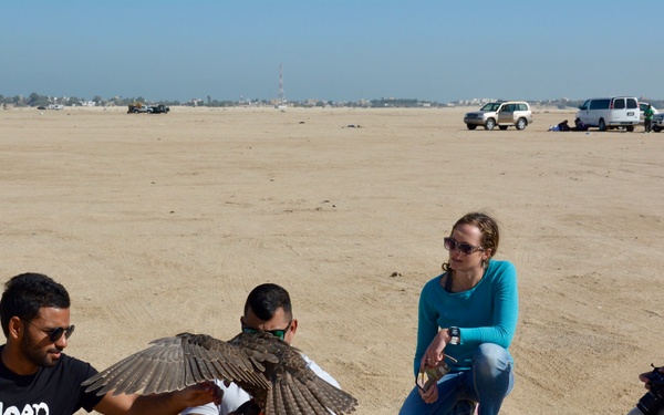 Kuwait Veterinarian Branch Chief visits local Falconer
