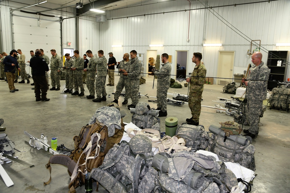 Students build knot-tying skills as part of Cold-Weather Operations Course at Fort McCoy