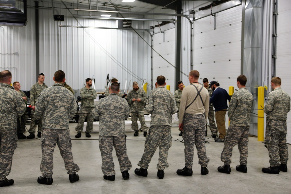 Students build knot-tying skills as part of Cold-Weather Operations Course at Fort McCoy