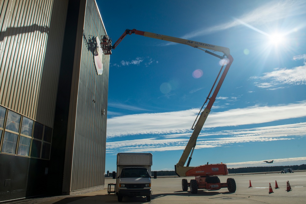 Hangar 1200 receives Wild Weasel, 20th FW emblems