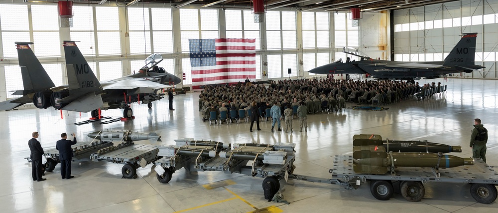 Defense Secretary James N. Mattis visits Mountain Home Air Force Base