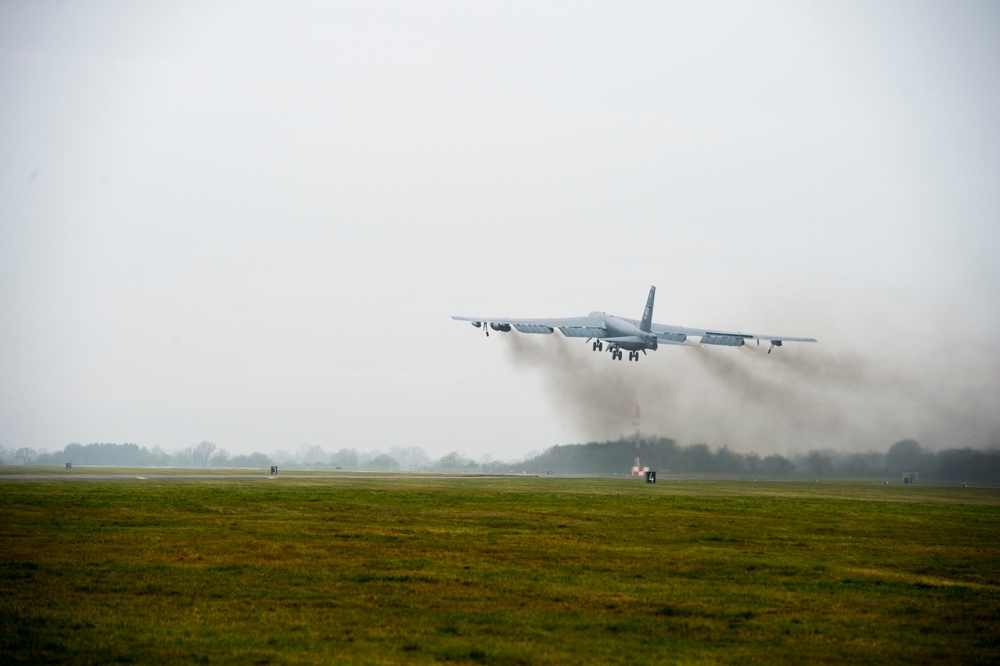 B-52s conduct operations at RAF Fairford