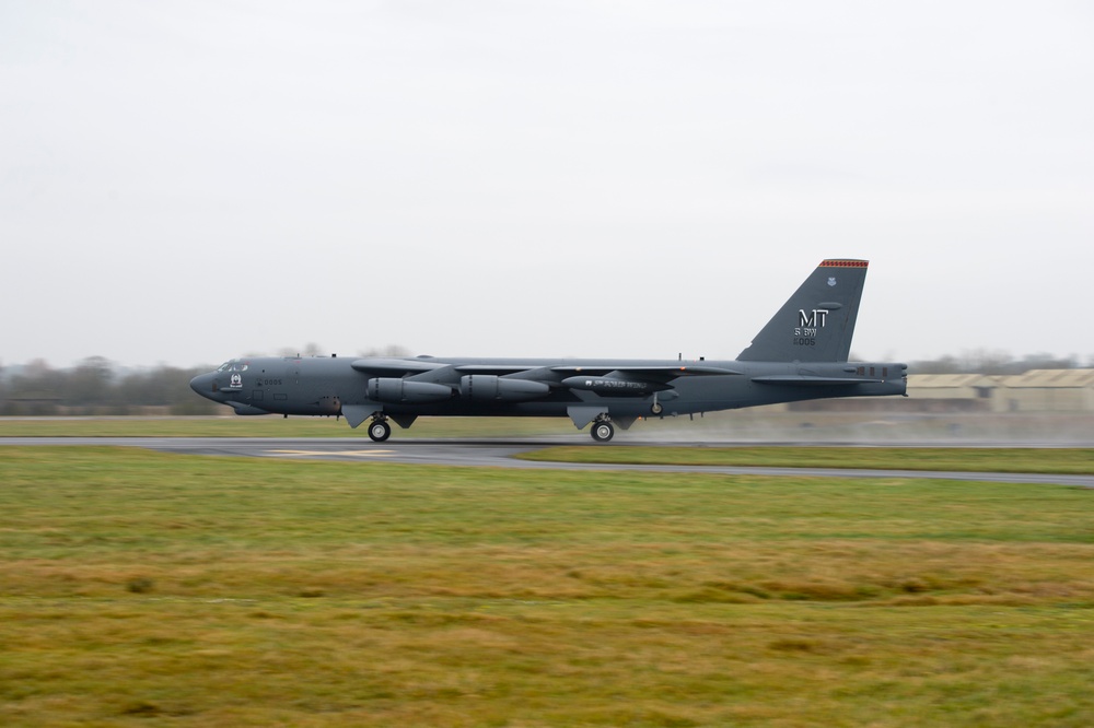 B-52s conduct operations at RAF Fairford