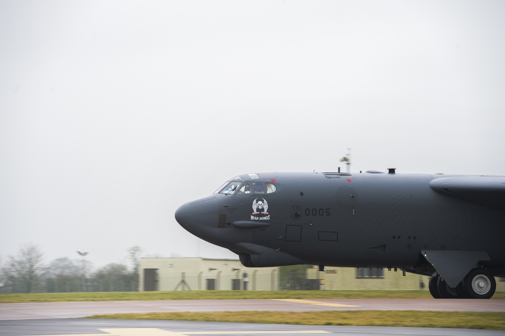 B-52s conduct operations at RAF Fairford