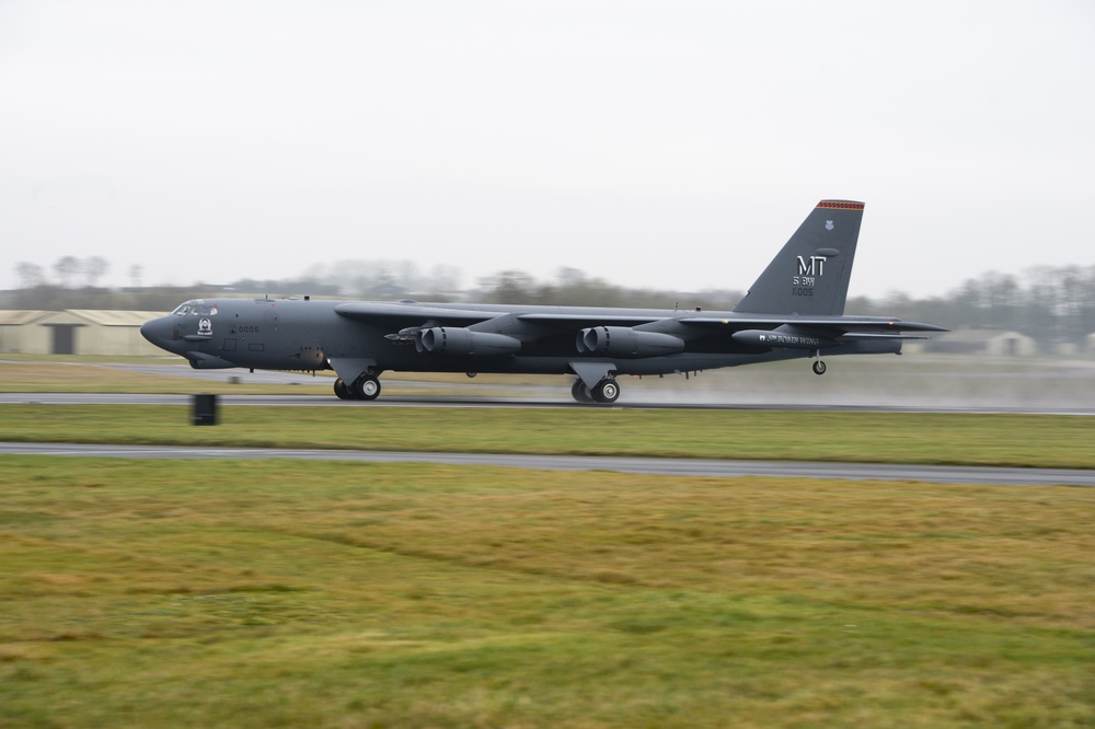 B-52s conduct operations at RAF Fairford