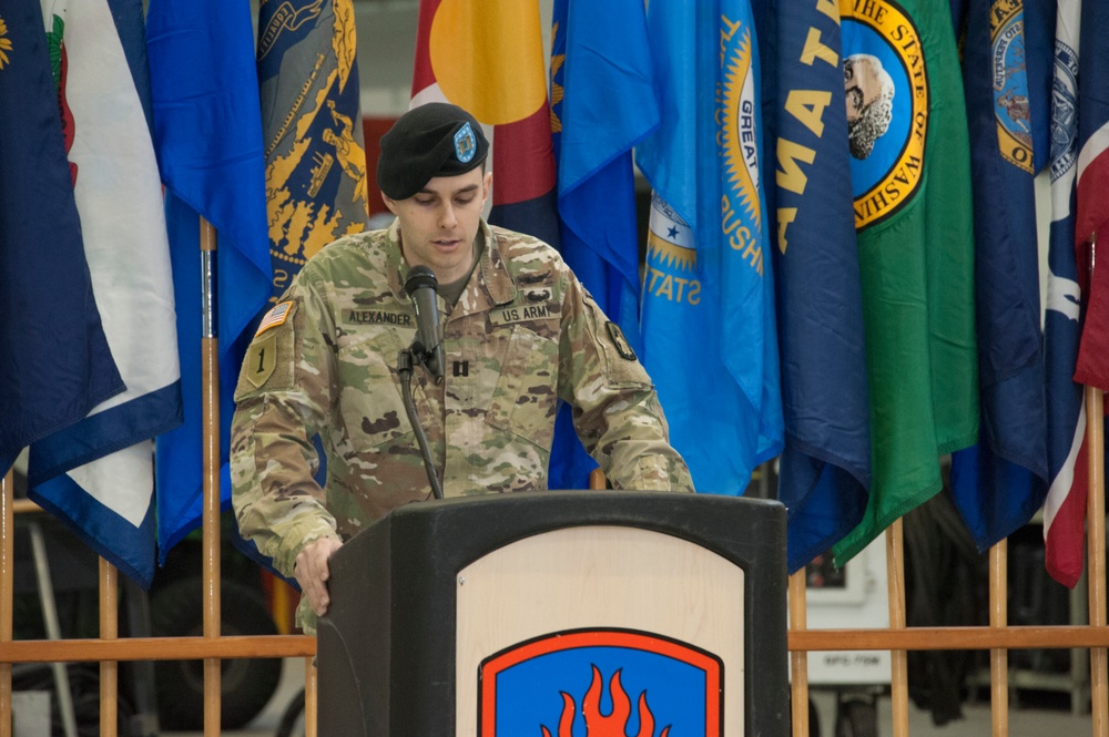 Change of Command Capt. Peter E. Nickoloff and Capt. Joshua R. Alexander