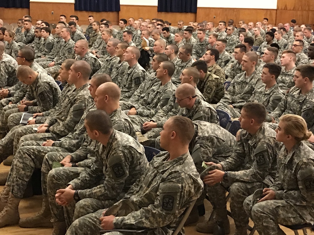 South Carolina National Guard leader offers cadets advice at The Citadel Army ROTC