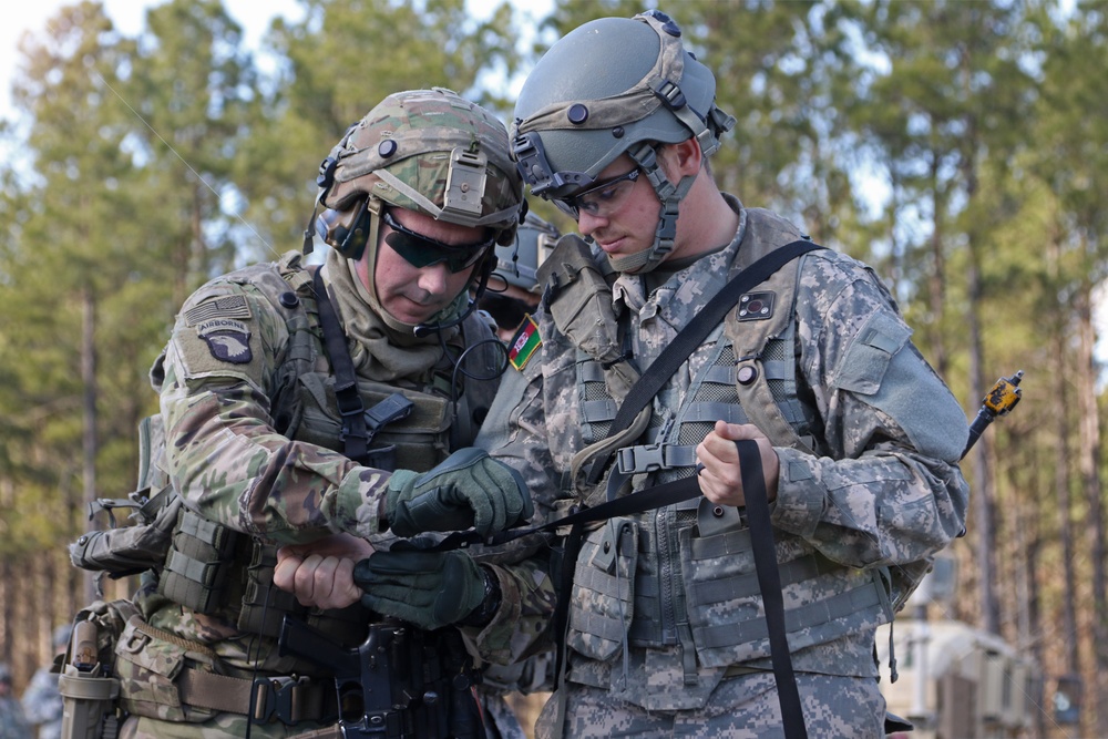 1st SFAB training at JRTC includes partnered leader engagements and casualty evacuation