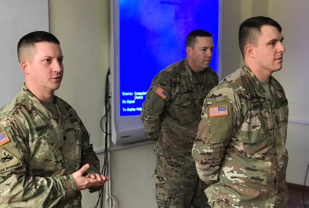 27th IBCT (fwd) Officer receives promotion to 1st. Lt.