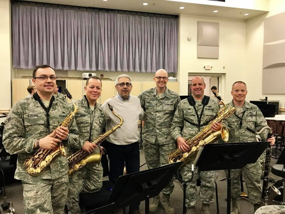 U.S. Air Force Band of the Golden West Commissions Norman David Piece Featuring Saxophone