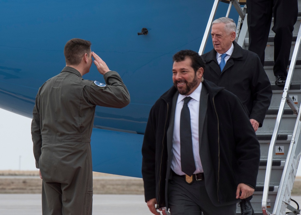 Defense Secretary James N. Mattis visits Mountain Home Air Force Base