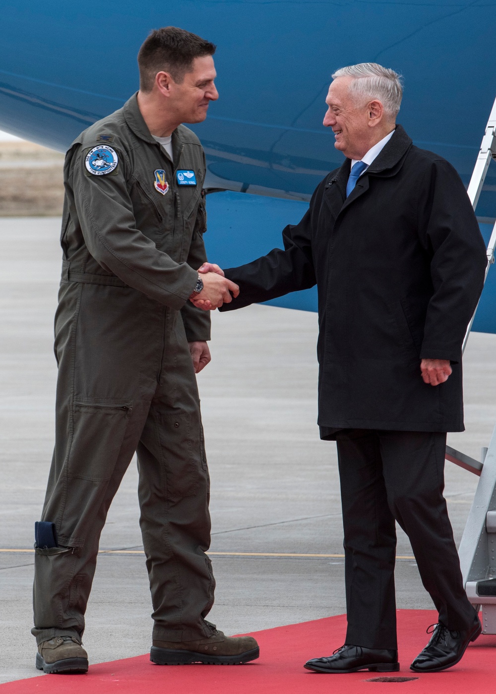 Defense Secretary James N. Mattis visits Mountain Home Air Force Base