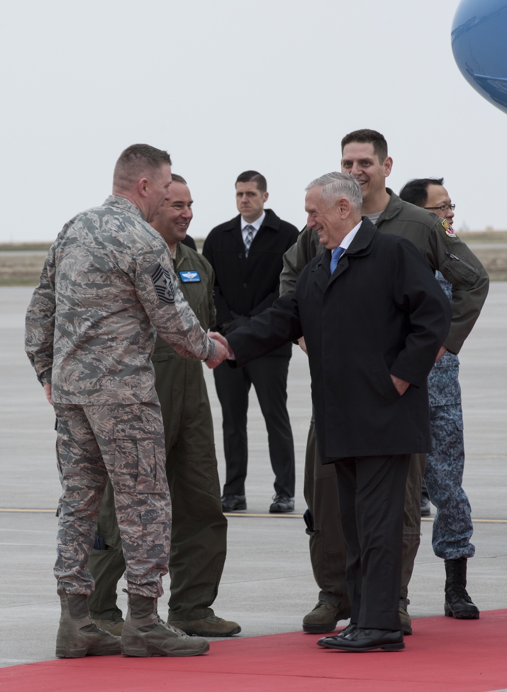 Defense Secretary James N. Mattis visits Mountain Home Air Force Base