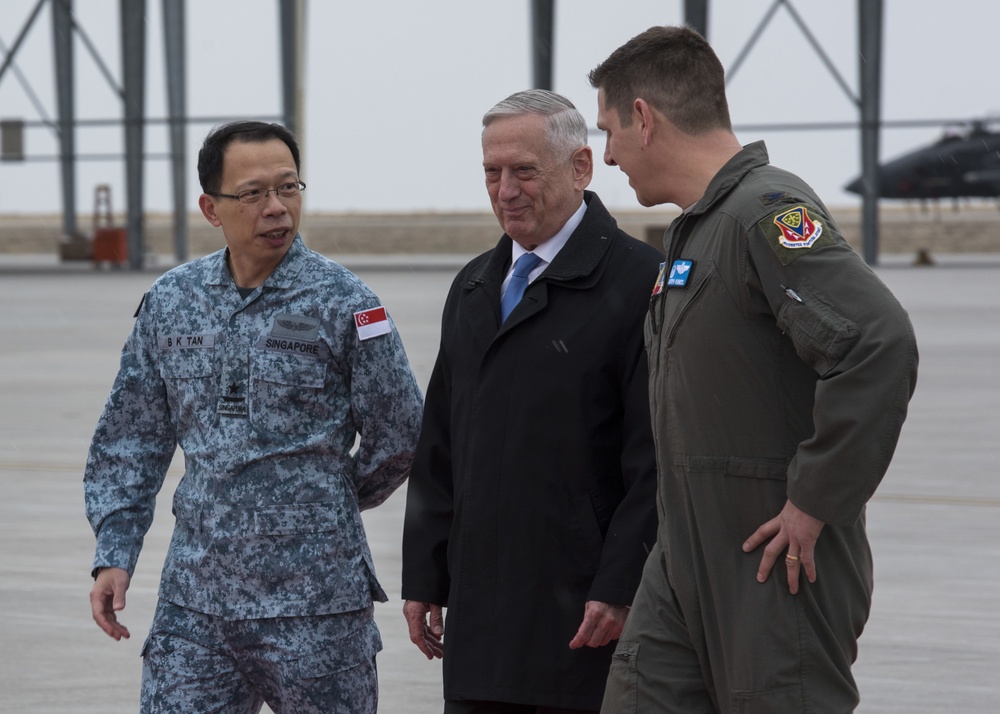 Defense Secretary James N. Mattis visits Mountain Home Air Force Base