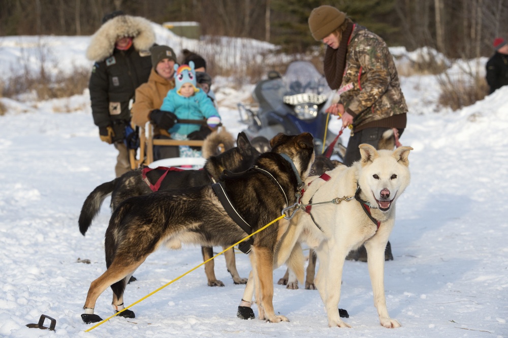 673d FSS and JBER Life offer dog sled rides to Hillberg Ski Area visitors