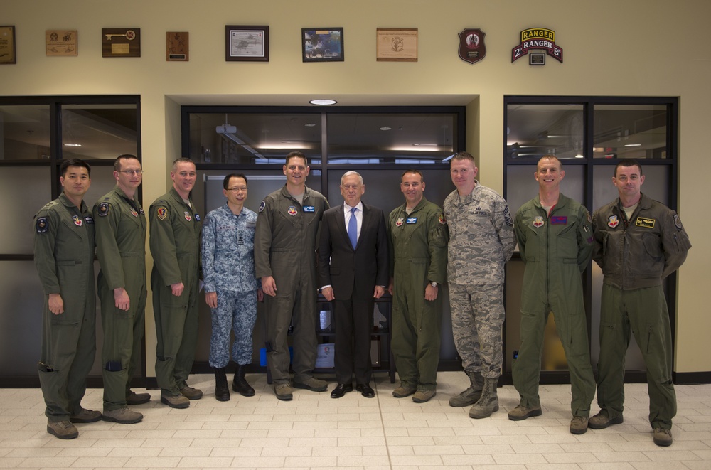 Defense Secretary James N. Mattis visits Mountain Home Air Force Base