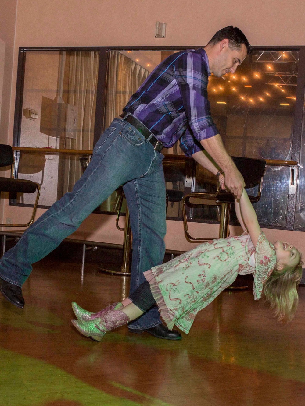 Daddys, daughter saddle up to dance night away