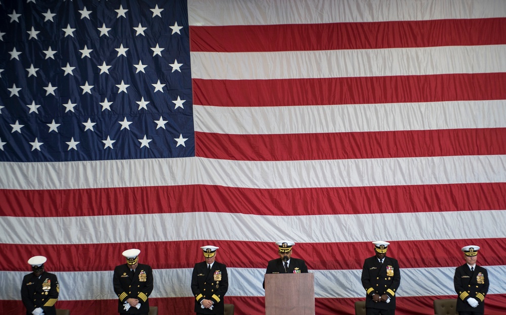 GHWB is the flagship of Carrier Strike Group (CSG) 2, which is comprised of the staff of CSG-2; GHWB; the nine squadrons and staff of Carrier Air Wing (CVW) 8; Destroyer Squadron (DESRON) 22 staff and guided-missile destroyers USS Laboon (DDG 58) and USS