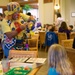 Military families enjoy a Winter Wonderland themed dinner aboard Camp Foster