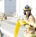 Firefighters exercise their skills