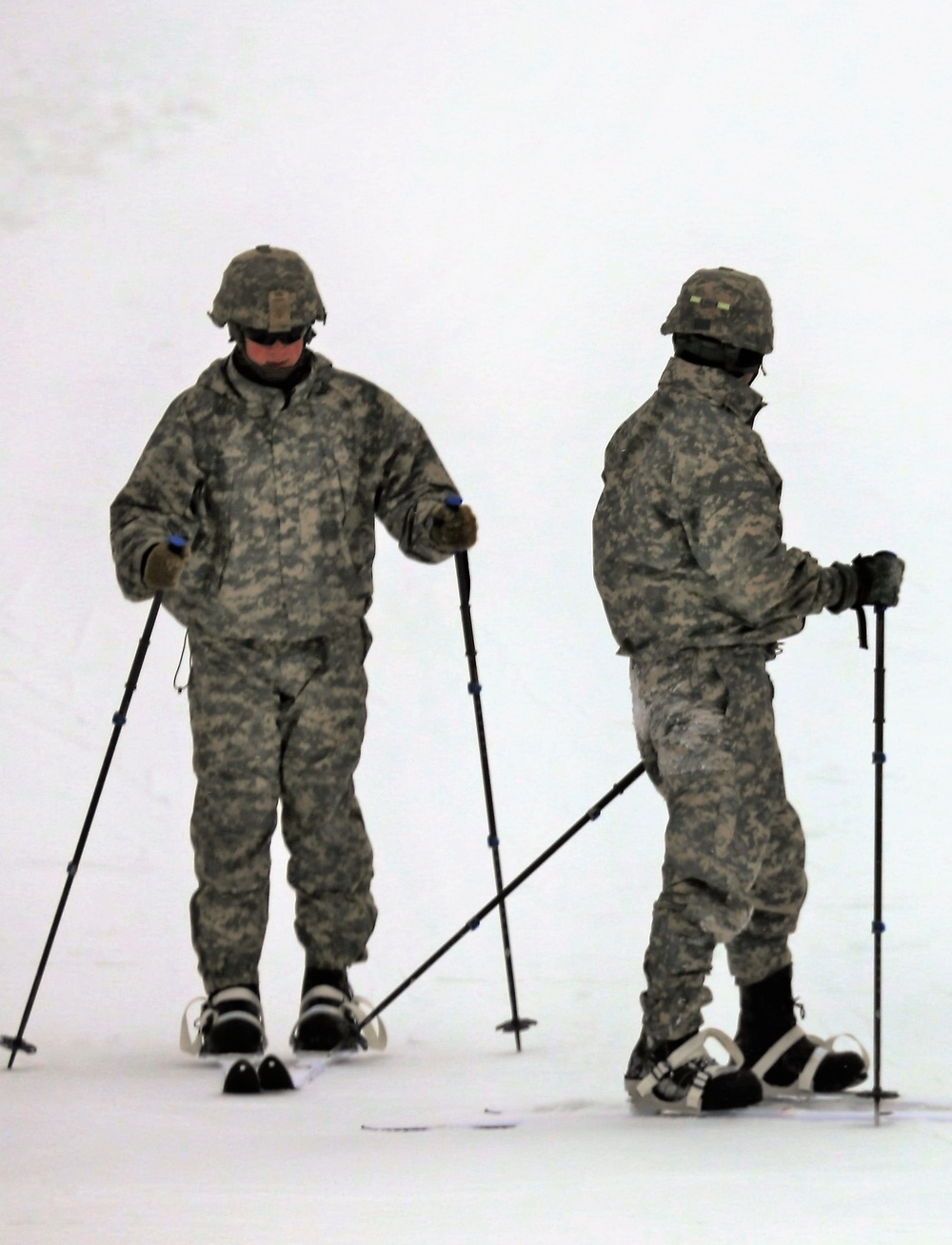 Students learn skiing techniques during Cold-Weather Operations Course at Fort McCoy